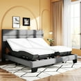 thumbnail image 1 of SHA CERLIN Basic Split King Size Ergonomic Adjustable Bed Base with Motor 1.0, Motorized Head, Foot Incline & Wireless Remote Control, Adult, 1 of 11