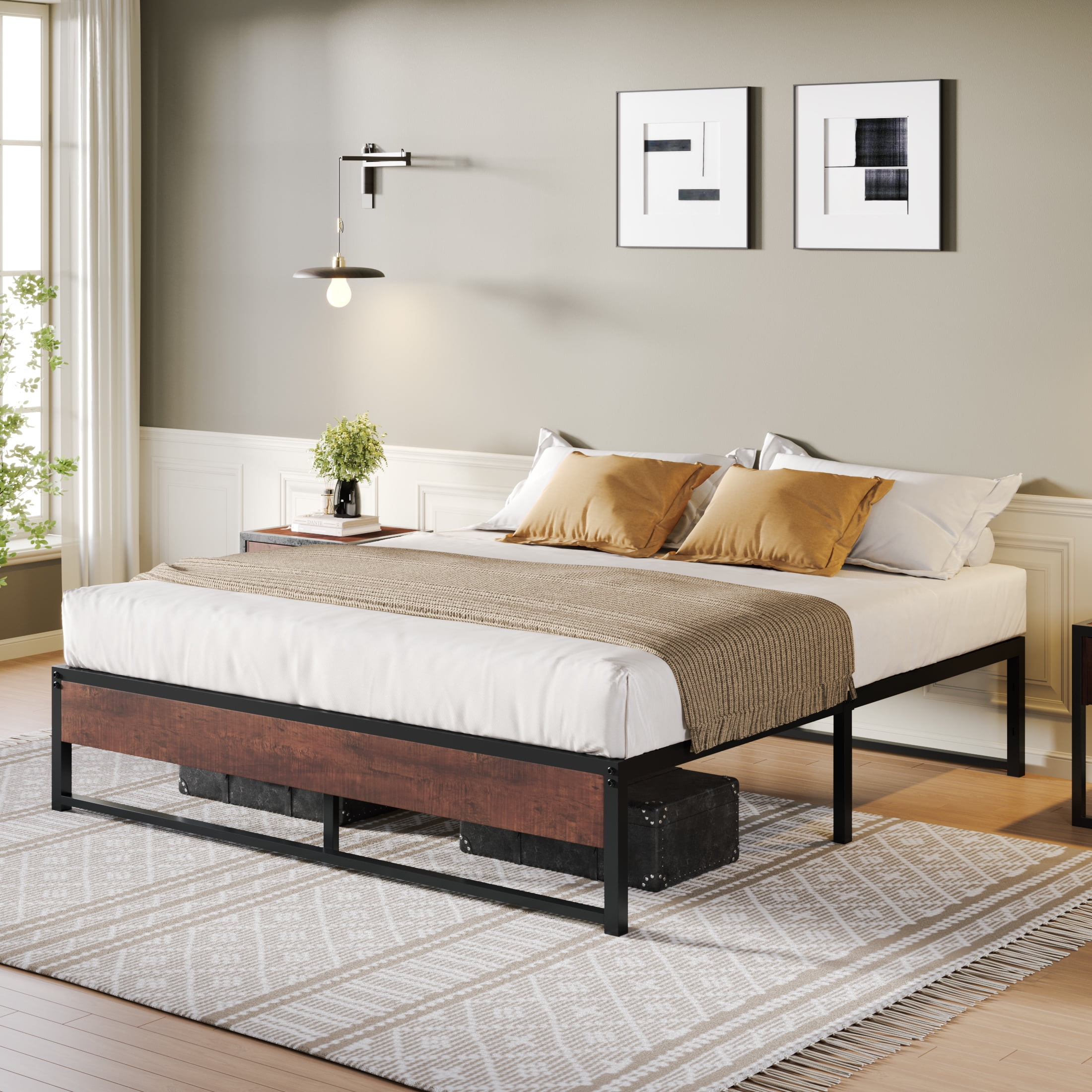 Schrimsher king cheap platform bed