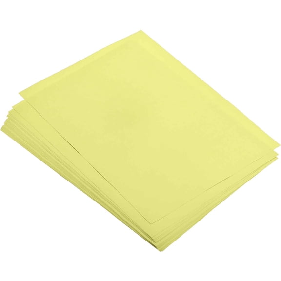 SHAANXIXIAN 100 Sheets Colored Copy Paper 8.3 x 5.8 Inch Printer Paper 80gsm Light Yellow for Office Printing, Document Copying, Invitations, Forms, Art Projects
