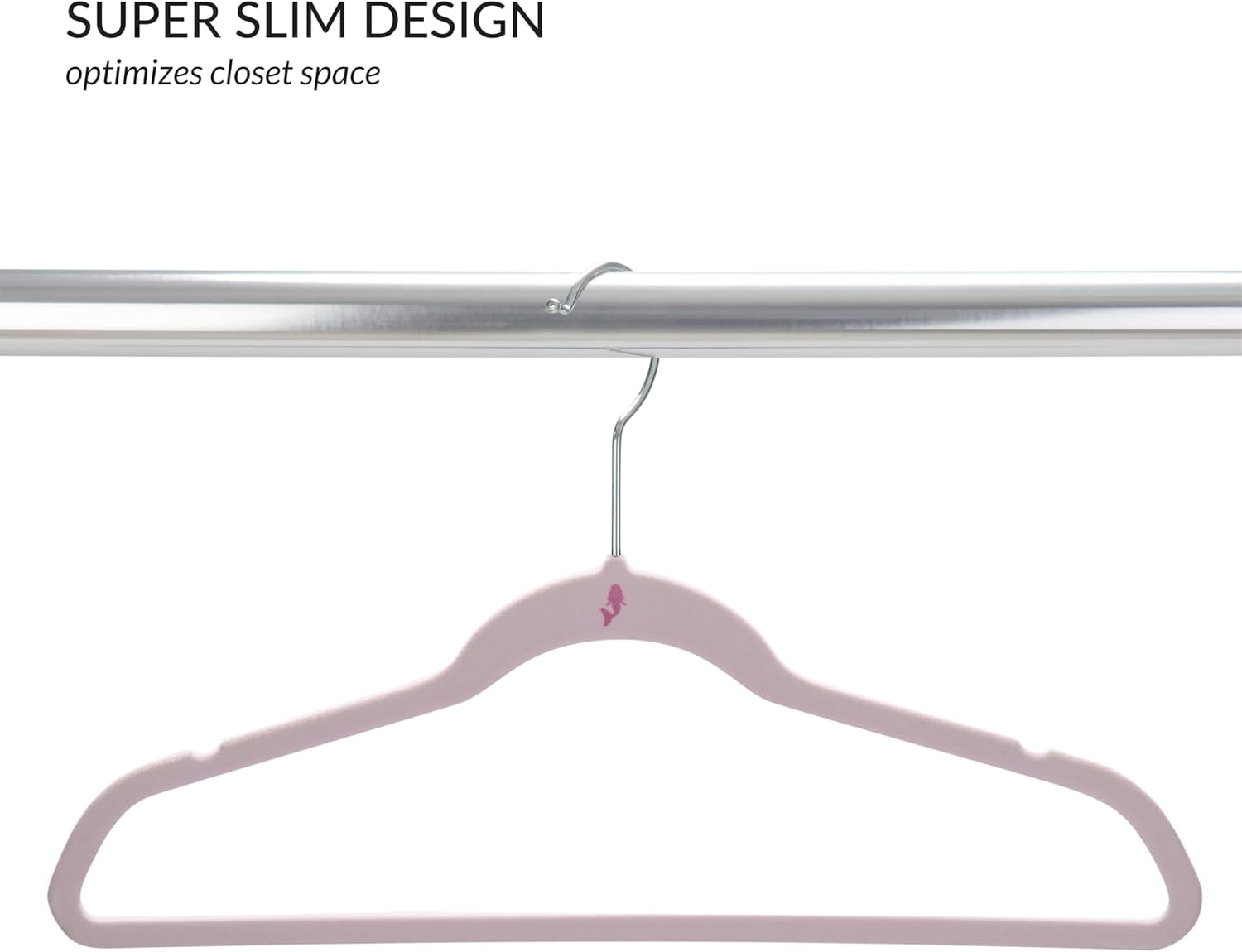 SHAANXIXIAN 25 Pack Kids Velvet Hangers | Slim | Non-Slip Design | Space Saving | Childrens Clothes | Shirts | Pants | Dresses | Baby Nursery | Closet Storage & Organization | Blush