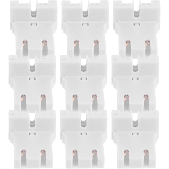 SHAANXIXIAN 30 Pcs T8 Fluorescent Lamp Holder Light Socket Non-Shunted Bi-Pin Tube Socket for Led Fluorescent Lights Easy Install Replacement for Home Office Basement Lighting