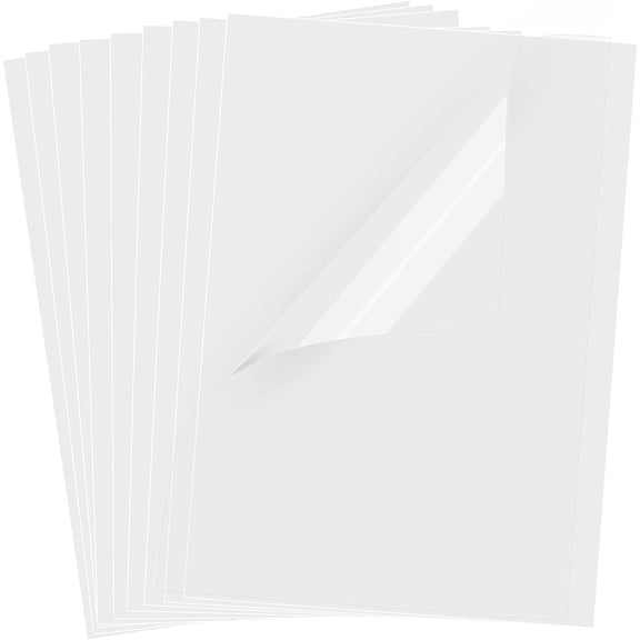 SHAANXIXIAN 30 Sheets Transparency Film Paper, 8.5x11 Inches Transparent Film for Ink Jet Printer, 100% Transparencies Printing Transparent Film Sheets for Overhead Projector, Silk Screen Printing