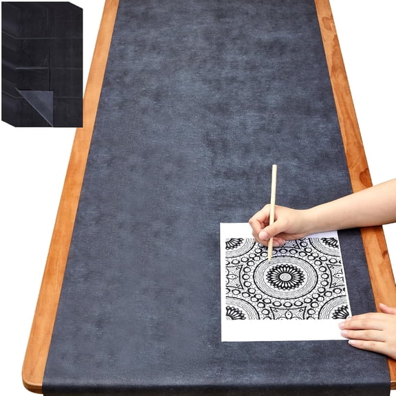 SHAANXIXIAN 5 Sheets Large Carbon Paper for Tracing 20.3 x 78.7 Inch Graphite Transfer Paper Waxed Carbon Transfer Paper for Wood, Paper, Canvas, Woodworking Patterns, Fabric, Sketch Drawing, Black
