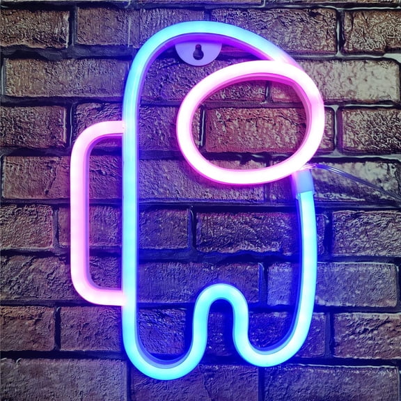 SHAANXIXIAN Alien Neon Sign Lights Astronaut with USB or Battery Operated for Kid's Room Bedroom Bar Restaurant Game Room Christmas Valentine's Day Birthday Party Gift LED Art Decoration Light.