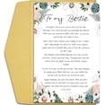 thumbnail image 1 of SHAANXIXIAN To My Bestie Poem Birthday Card for Her, Sentimental Floral Birthday Card for Bestie Female Friends, Heartfelt Happy Birthday Card for Best Friend BFF Sister Soulmate, 1 of 1
