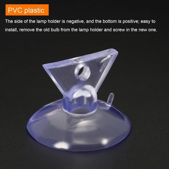 SHAANXIXIAN Bulb Changers, 35mm Dia. Suction Cup Light Lamp Replacing Tools for GU10 MR16 Bulbs, Black Clear PVC, 2 Set