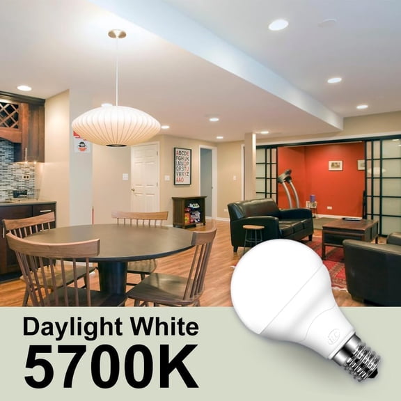 SHAANXIXIAN E17 Intermediate Base LED Light Bulbs (40w Equivalent) 5W, Color Changing RGB, 5700K Daylight White, 12 Colors 2 Modes Timing with Remote Control (4 Pack)
