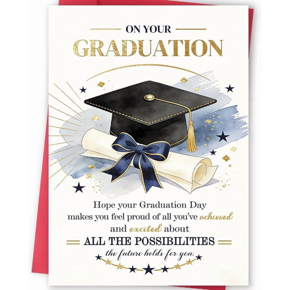 SHAANXIXIAN Inspirational Graduation Gift for High School College Grad, Graduation Card for Him Her, Motivational Congratulations Gift for Family Kids Friends