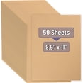 thumbnail image 1 of SHAANXIXIAN- Kraft Paper Sheets, 8.5"x 11", 50 Pack, Brown Printer Paper, Rustic Brown Stationery Paper for Arts, Craft, Drawing, DIY Projects, Invitation, Laser and Inkjet Printer Compatible, 1 of 1