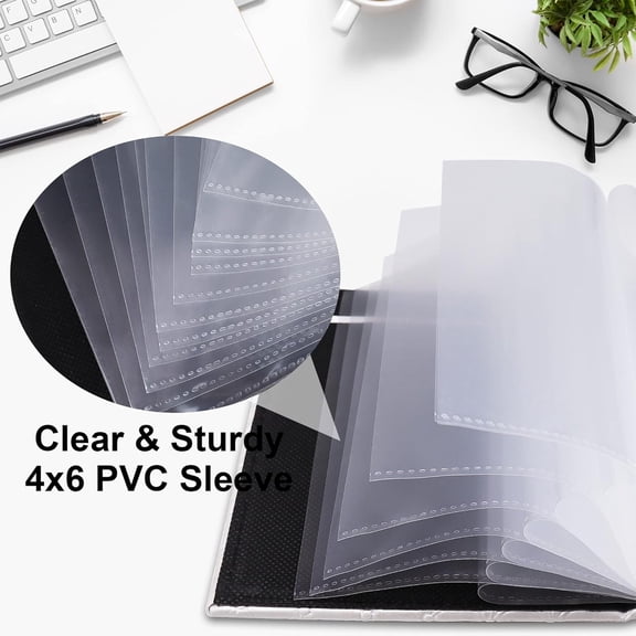 SHAANXIXIAN Small Photo Album 4x6 Photos, 2 Pack Leather Cover Mini Photo Book, 26-Page Holds 52 Pictures, Artwork or Postcards Storag, Red