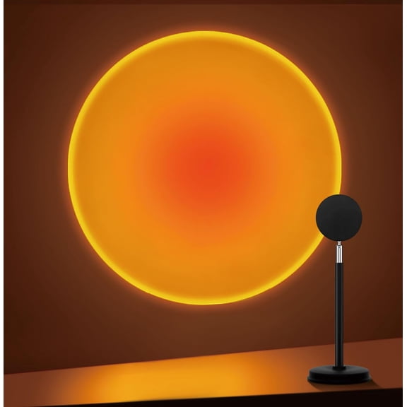 SHAANXIXIAN Sunset Lamp Projector,180 Degree Rotation Sun Projection Light Led Night Light Floor Lamp with USB Port,Sunset Lamps for Photography Party Bedroom Decor