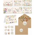 thumbnail image 1 of SHAANXIXIAN Thank You Cards 24 Pcs with Kraft Envelopes and Stickers Wildflower Design Blank Note Cards for Wedding, Business, Baby Shower, Funeral, Graduation, Bridal Shower (4x6 Inch), 1 of 1