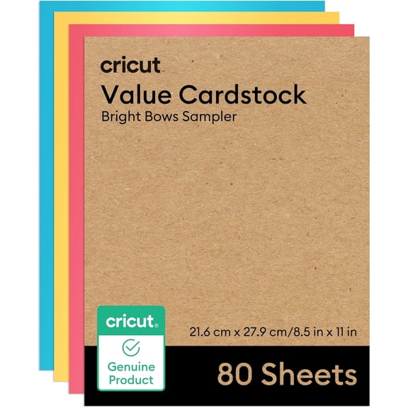 SHAANXIXIAN Value Cardstock, Bright Bows Sampler - 8.5 in x 11 in (80 ct)
