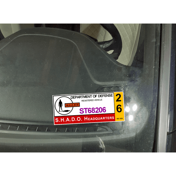 SHADO Parking Permit DD2220 UFO Gerry Anderson