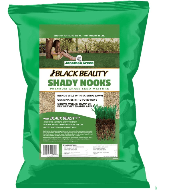 Jonathan Green (11960) Black Beauty Shady Nooks Grass Seed - Cool Season Lawn Seed (25 lb)