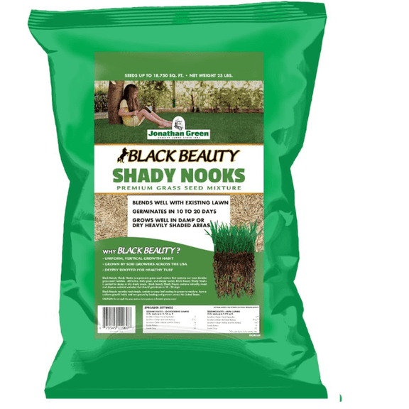 Jonathan Green (11960) Black Beauty Shady Nooks Grass Seed - Cool Season Lawn Seed (25 lb)