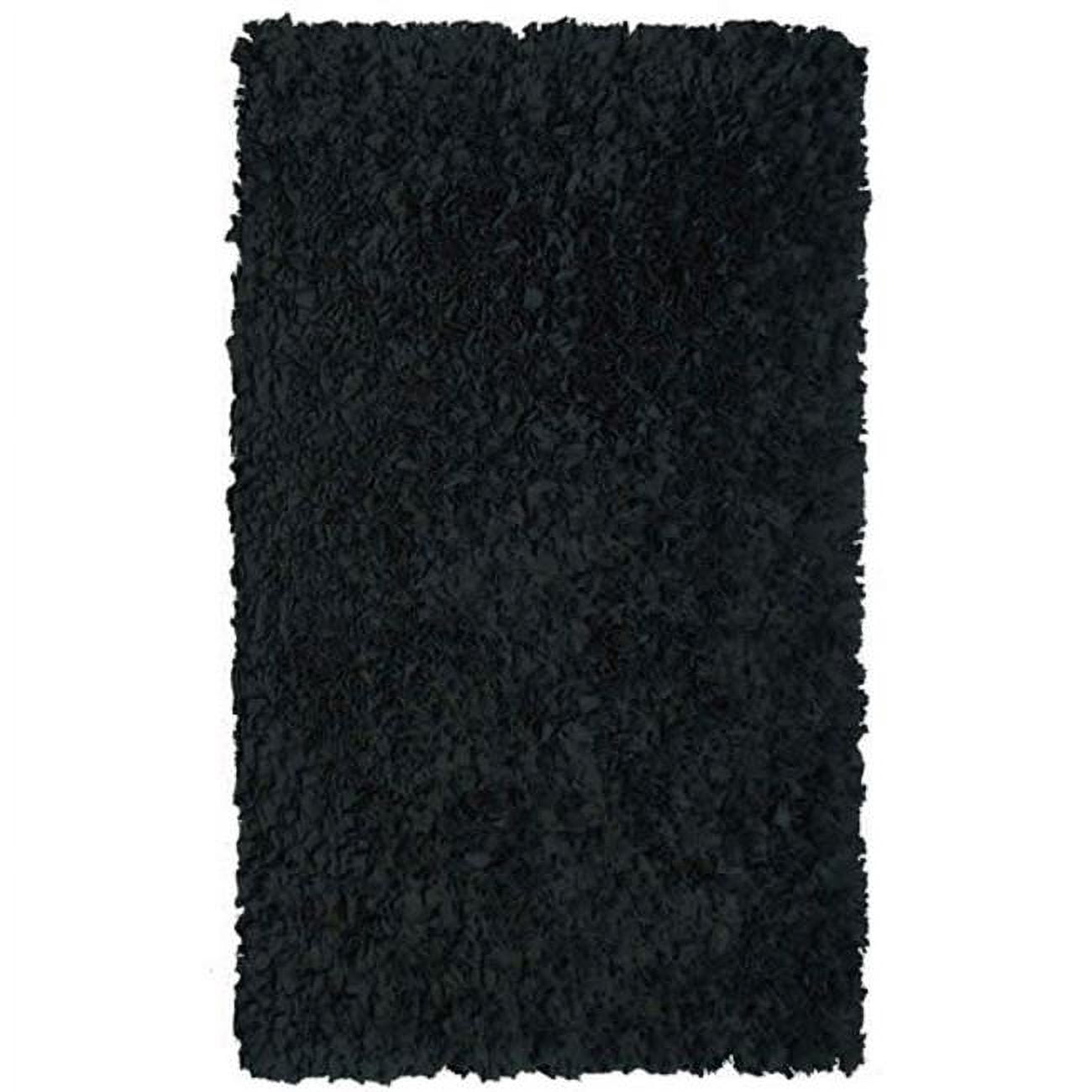 SHAGGY RAGGY BLACK AREA RUG 4'7'' x 7'7''