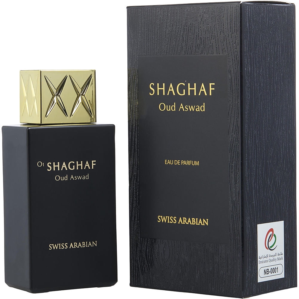 SHAGHAF OUD ASWAD by Swiss Arabian Perfumes EDP SPRAY 2.5 OZ UNISEX