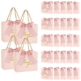 thumbnail image 1 of SHAIDOJIO Small Gift Bags with Handle Ribbon for Wedding Birthday, Pink, 5.5x2.5x4.7 in, 1 of 9