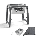 thumbnail image 1 of SHAINFUN 1.85-Gallon Elevated Large Dog Water Bowl, Raised Stainless Steel Bowl with Stand for Large Breed, Relief Joint Pressure, 1 of 7