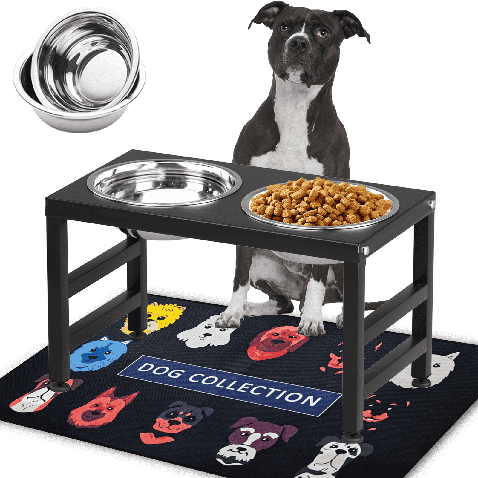 elevated dog bowls walmart