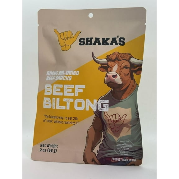 SHAKA'S Angus Air Dried Beef Snacks Biltong