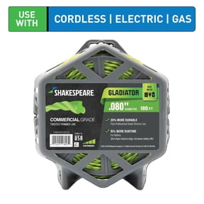 SHAKESPEARE 0.080" x 100' Commercial Trimmer Line - Green, Hurricane-Shaped (1 Count)