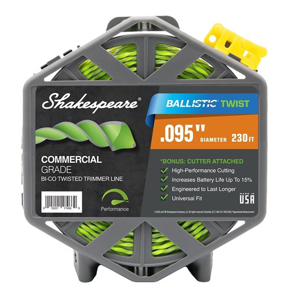 Shakespeare Mono Ballistic Twist Universal Trimmer Line - Durable - 1 Piece
