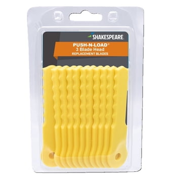 SHAKESPEARE Push-N-Load Replacement Blades for Push-N-Load String Trimmer Head (12 Pack)