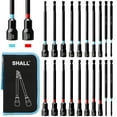 thumbnail image 1 of SHALL 20PCS Magnetic Nut Driver Set, 6” Long Nut Drivers for Impact Drill, SAE & Metric 1/4” Hex Shank Nut Driver Bit & Impact Drill Driver Bit w/Power Screwdriver Bits PH1/PH2/SQ2/T20, Storage Bag, 1 of 7