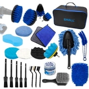 SHALL 28Pcs Car Detailing Kit, Professional Car Detailing Brush Set for Interior Exterior Wheels