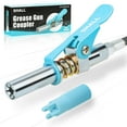 SHALL Grease Gun Coupler, Quick Release & Strong Locking Grease Gun