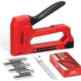 thumbnail image 1 of SHALL Light Duty Staple Gun for Wood - Red Upholstery Staple Gun with 1600pcs JT21 Staples 1/4, 5/16, 3/8 inch and Staple Remover - Fabric Stapler Gun for Crafts, DIY, Decoration, 1 of 7