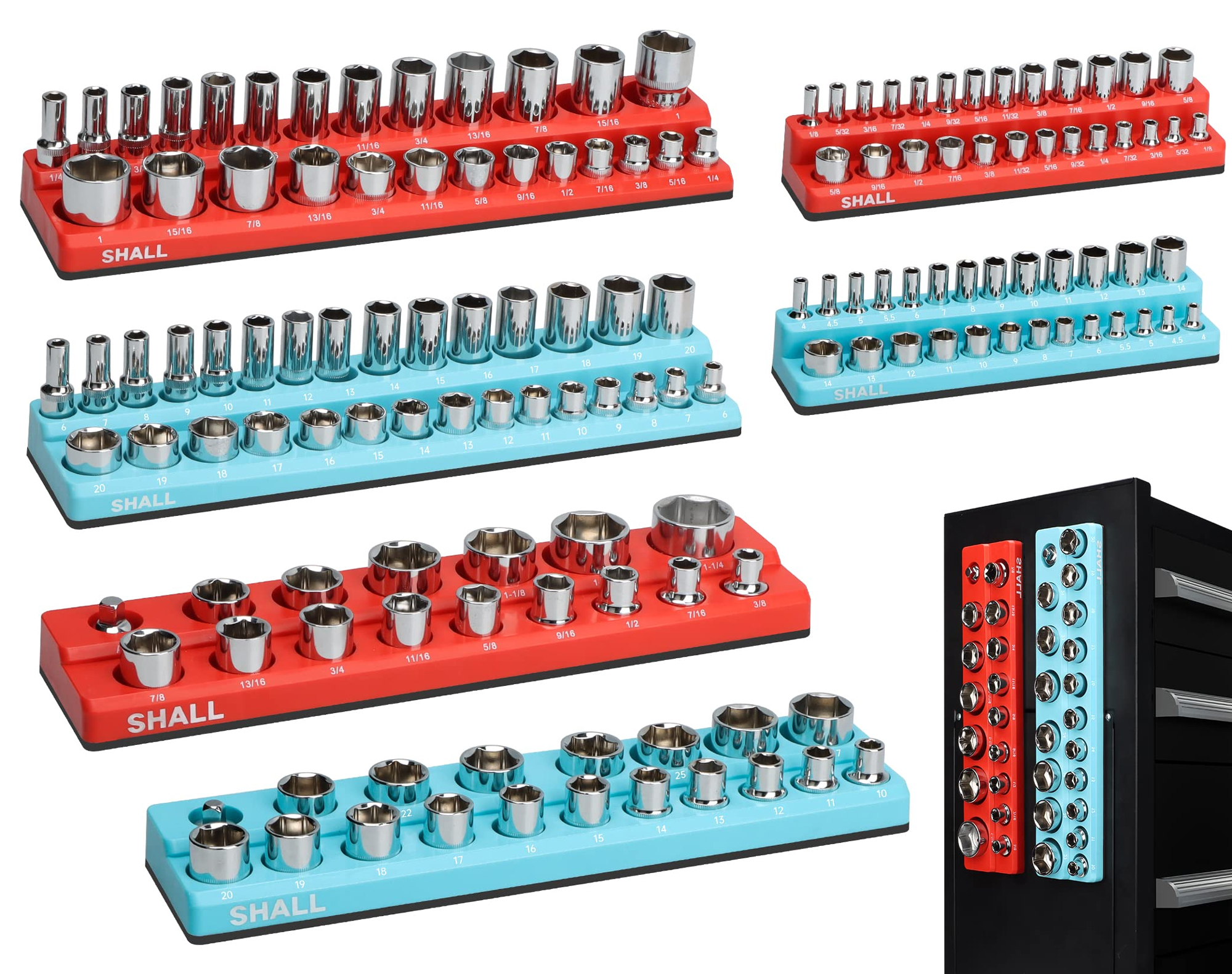 DEWALT Tough Box Tool Kit, 1/4" & 3/8" Drive Socket Set