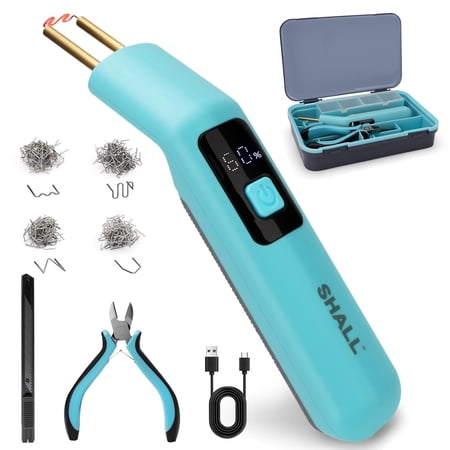 SHALL Plastic Welder Kit, Cordless Plastic Welding Kit with 200 Staplers, USB Recharge, Portable Storage Case for Bumper Repair, DIY Projects and other Plastic Repairs