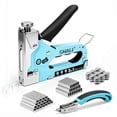 thumbnail image 1 of SHALL Staple Gun Heavy Duty, 3-in-1 Upholstery Staple Gun Kit with 3000 Staples, Staple Remover, Manual Brad Nailer with Specific Staples Outlet Position Indicator Blue, 1 of 6