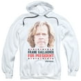 thumbnail image 1 of SHAMELESS/FOR PRESIDENT-ADULT PULL-OVER HOODIE-WHITE-XL, 1 of 1