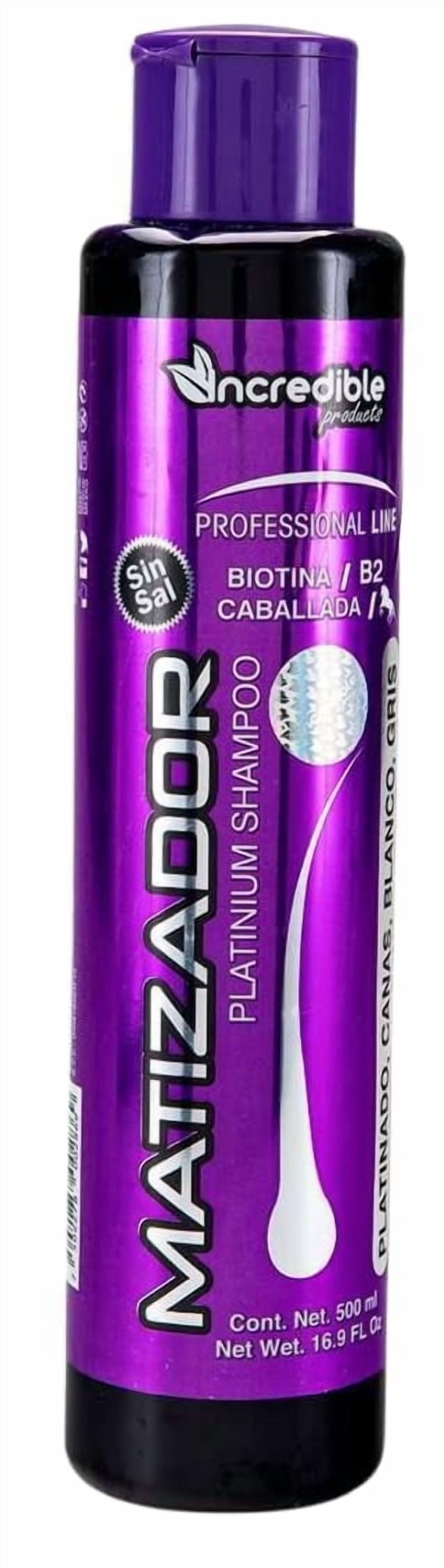 SHAMPOO MATIZADOR Purple Toning Shampoo With Biotin Without Salt Platinum 500ml | Shampoo Matizador Morado Con Biotina Sin Sal Platinado 500ml