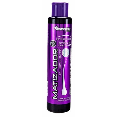 SHAMPOO MATIZADOR Purple Toning Shampoo With Biotin Without Salt Platinum 500ml | Shampoo Matizador Morado Con Biotina Sin Sal Platinado 500ml