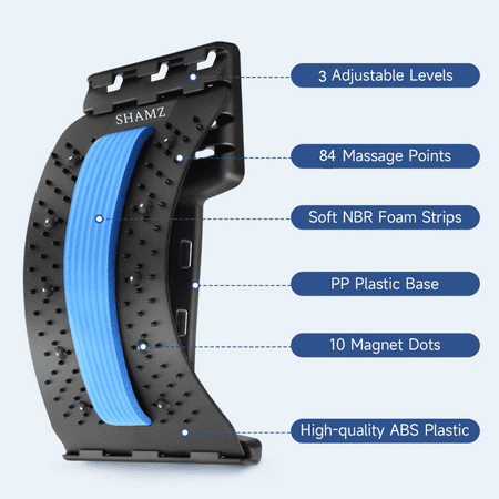 SHAMZ Back Stretcher - Lower Back Pain| Adjustable Back Cracker for Sciatica| Back Popper| Muscle Relaxation