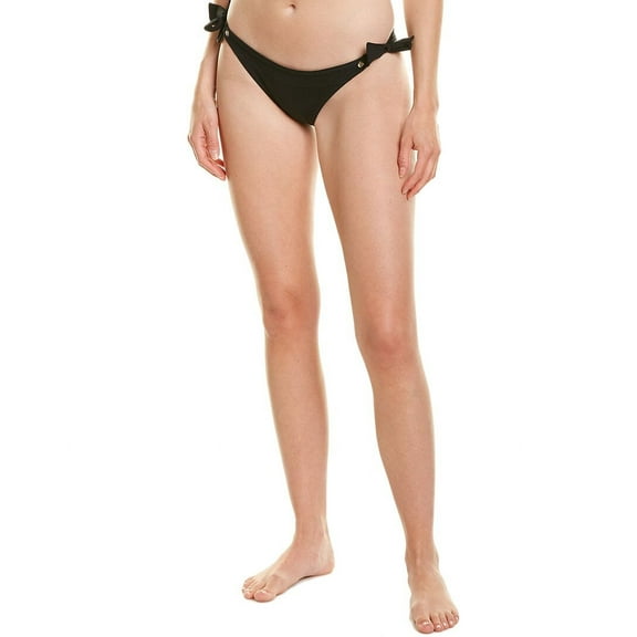SHAN womens  Alicia String Bikini, 8, Black