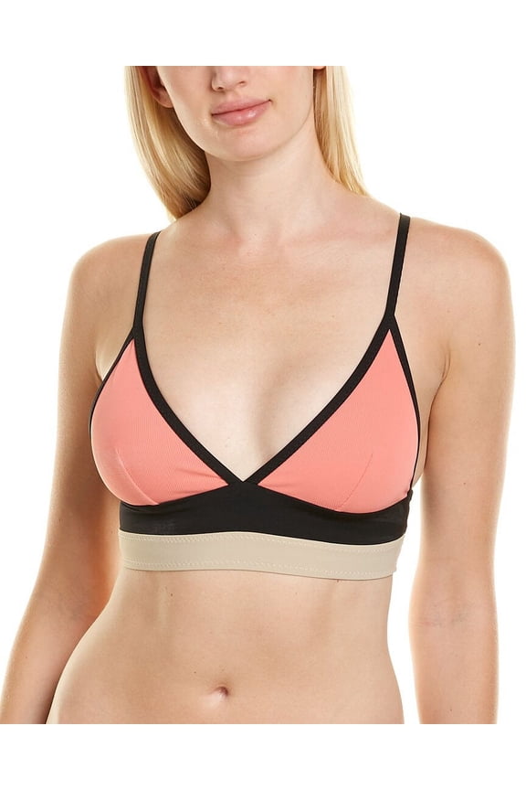 womens Rebeka Triangle Bikini Top, 8, Green