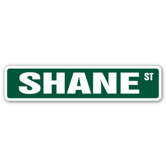 SHANE Street Sign Childrens Name Room Sign | Indoor/Outdoor | 24" Wide
