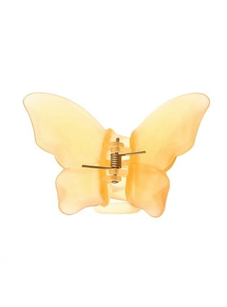 Pompotops Big Butterfly Hairpin for Women Girls Glitter Rhinestone  Butterfly Hair Clips No-Slip Headwear Flashing Diamond Hair Accessories