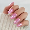 thumbnail image 1 of SHANGMENG Soft Gel Press on Nails Pink Short Almond Press on Nails, Naturally Stick on Nails in 32PCS Reusable Fake Nails Kit with Glue,Aurora Pink, 1 of 9