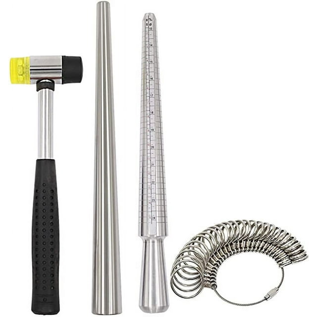 SHANGNIULU Ring Mandrel Sizer Tool with Metal Mandrel Finger Sizing