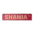 thumbnail image 1 of SHANIA Vintage Aluminum Street Sign Childrens Name Room Metal Sign rustic metal tin | Indoor/Outdoor |  24" Wide, 1 of 4