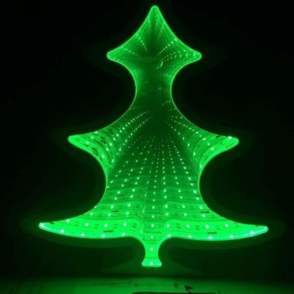 SHANJIA 3D Mirror Night Light, Infinity Mirror Tunnel Light,LED Night Lamp,LED Night Light 3D Mirror Light Tunnel Mirror Light Christmas, for Christmas Party Decoration Home Decor