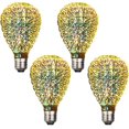 thumbnail image 1 of SHANJIA 4 Pack 3D Firework Bulb, 3D Bulb Decoration E27 AC 85-220V 4W G95 Retro Edison Starry Light Bulb for Holiday Christmas Decoration, 1 of 6