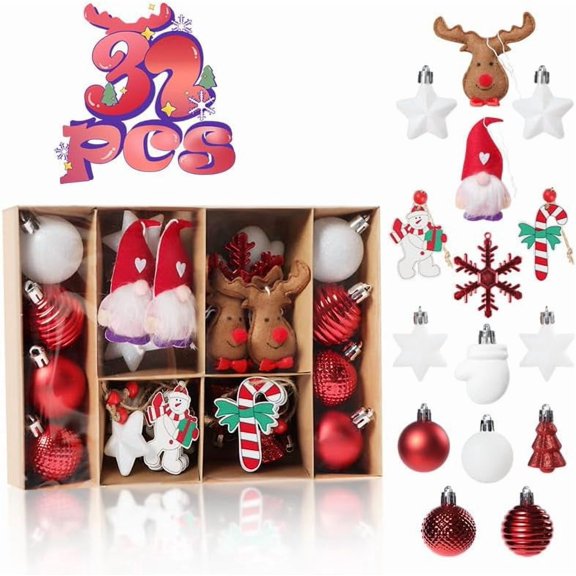 SHANJIA 70 PcsChristmas Ornaments, Dessert Ornaments for Christmas Tree Hanging Cupcake Donut Candy Christmas Tree Ornaments for House Xmas Tree Party Holiday Supplies